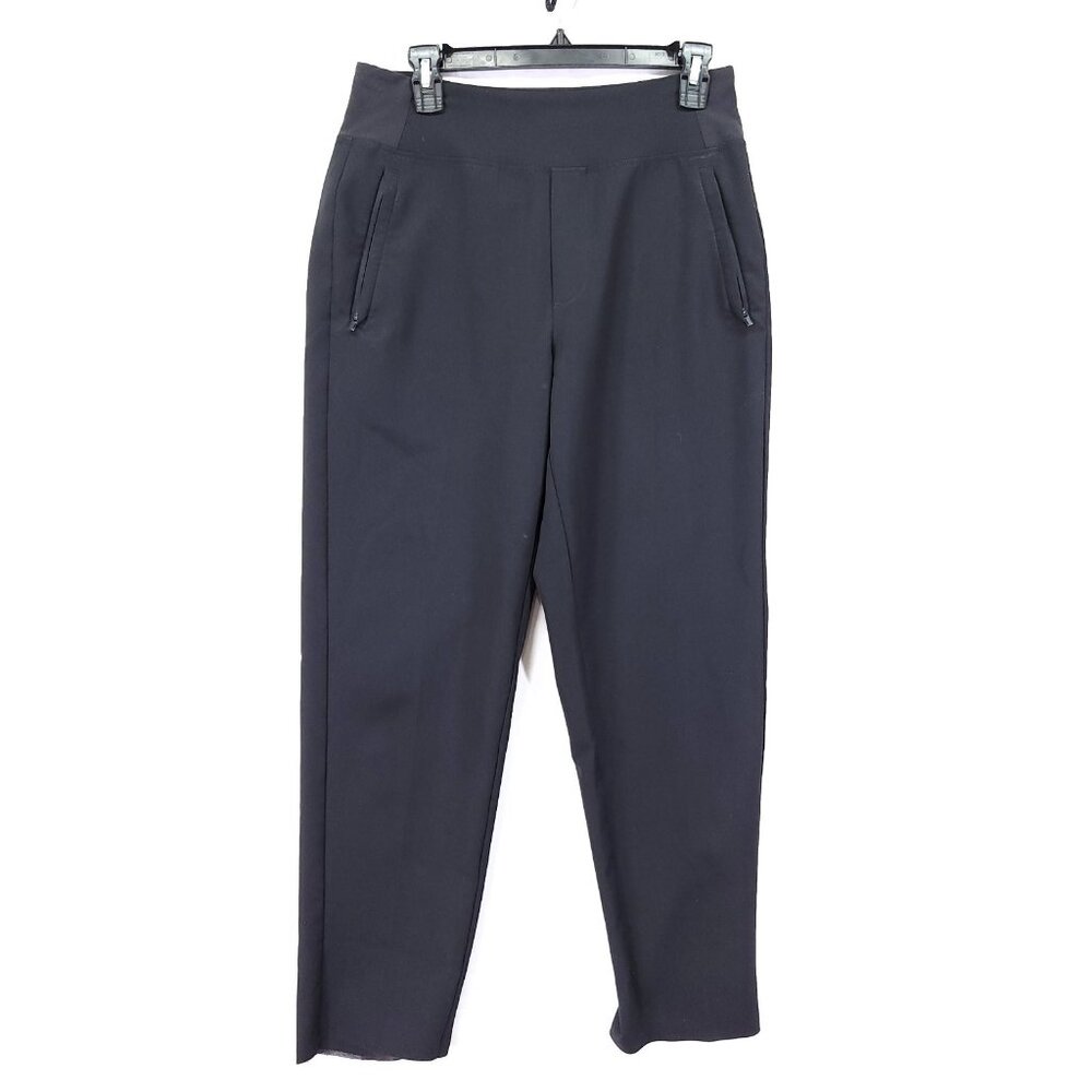 Athleta Brooklyn Ankle Pant Women's 4 Black Pull On Taper Athleisure Travel